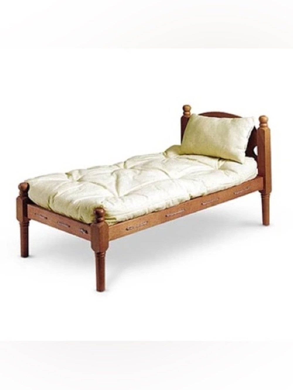 American Girl Addy Walker Wooden Rope Bed Muslim Mattress Pillow 1994